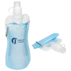 Flex Foldable Water Bottle with Carabiner – 16 oz - wka-fw13ht
