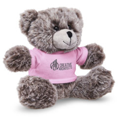 Soft Plush Bear With T-Shirt–7″ - 1 4