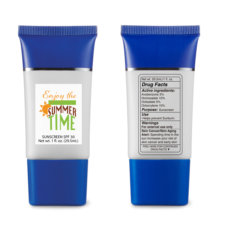 Sunscreen 1 Oz. Squeeze Tube–30 SPF - 1 4