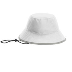 New Era® Hex Era Bucket Hat - 10100-WhiteRainsGy-1-NE800WhiteRainsGyFullFront-1200W