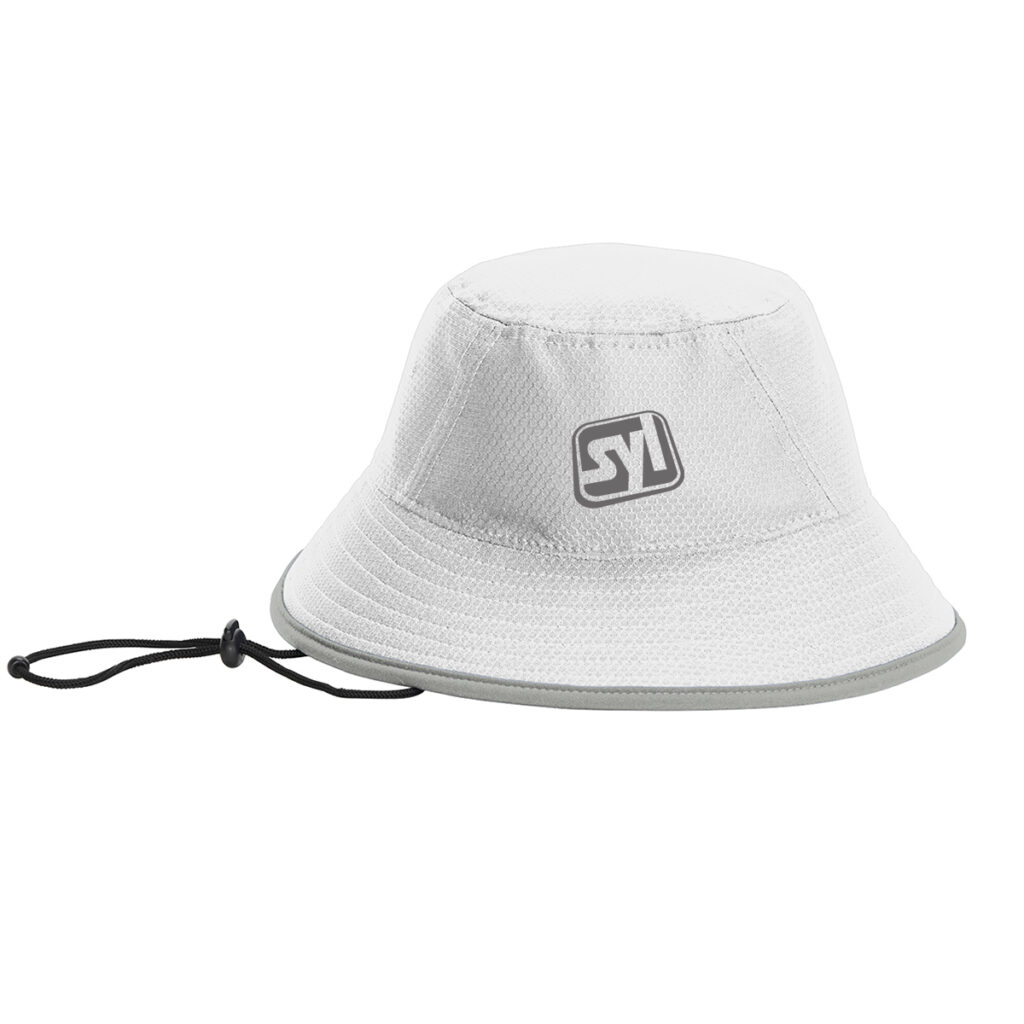 New Era® Hex Era Bucket Hat - 10100-WhiteRainsGy-1-NE800WhiteRainsGyFullFront-1200W