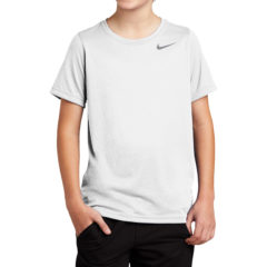 Nike Youth Legend Tee - 10411-White-1-840178WhiteModelFront-1200W