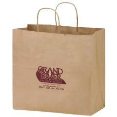 Natural Take-Out Twisted Paper Handle Shopper - 1N13713_Natural_Imprint
