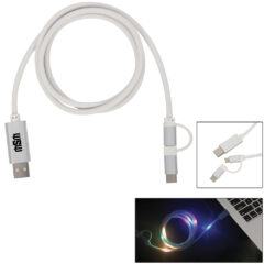 Disco Tech Light Up Charging Cable 3-In-1 - 2482_group