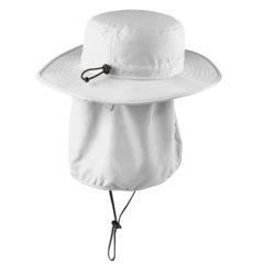 Port Authority® Outdoor Wide-Brim Hat - 7255-White-1-C920WhiteFlatAlt-1200W
