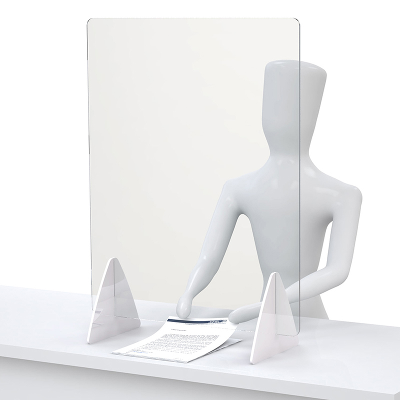 Distancing Barrier With Acrylic Legs–1/4″ - 94026_group