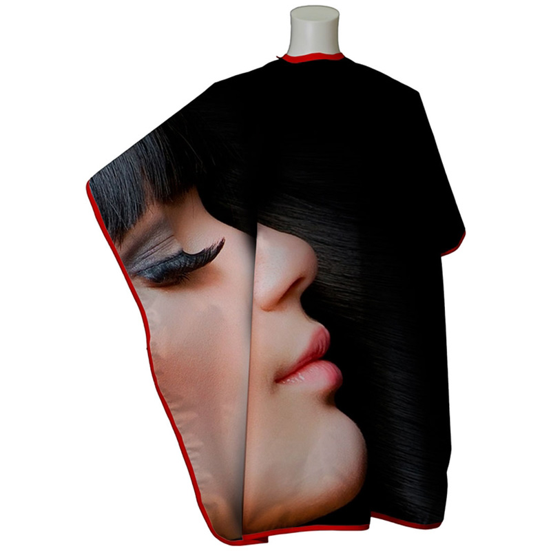 Hair Cutting Cape with Full Color Imprint - 981F34501379A132C4A1AA131894C9DD