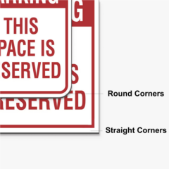 Aluminum Sign – 24″ x 36″ - Aluminum Sign 8211 18 x 24 8211 corner options