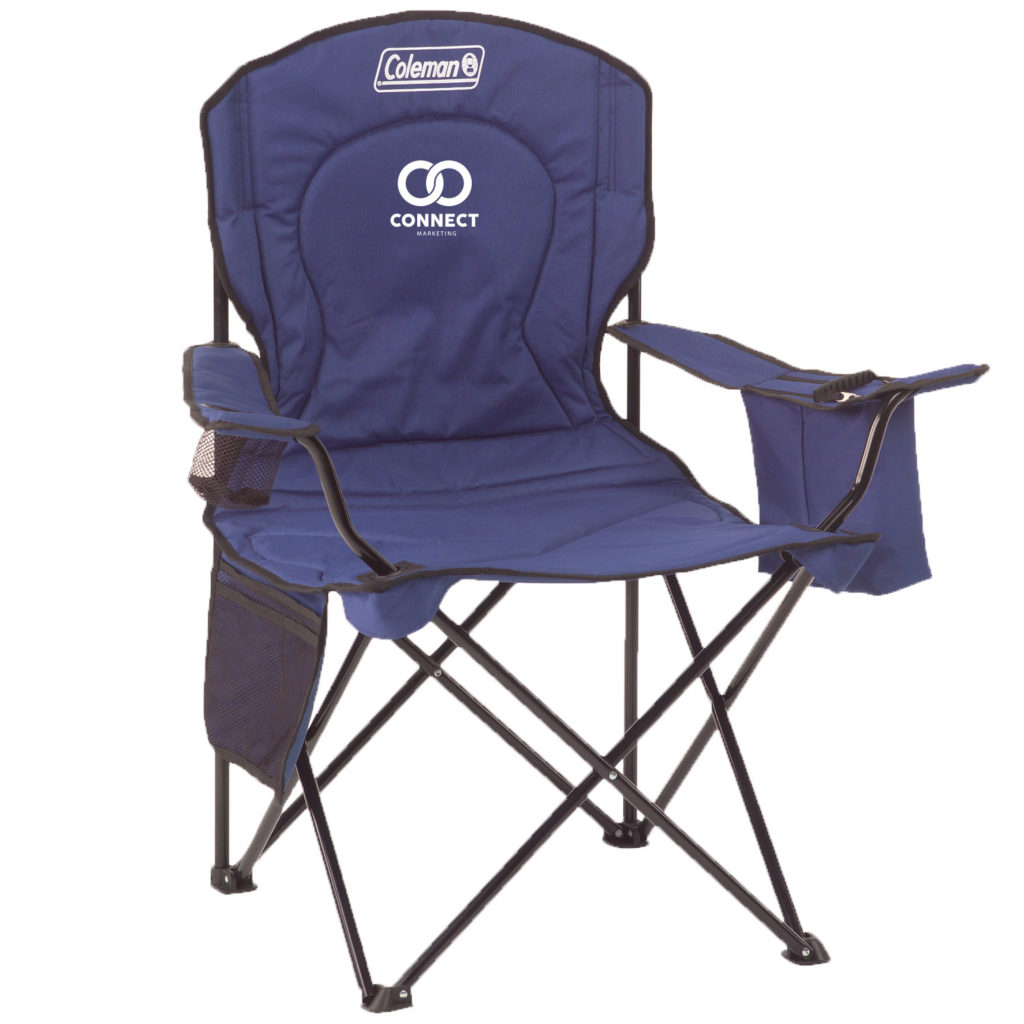Coleman® Cushioned Cooler Quad Chair - Colemanreg- CUSHIONED COOLER QUAD CHAIR_Royal