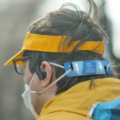 Face Mask Ear Saver - Delivery man wearing protective mask during an illness epidemic