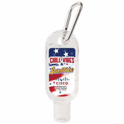 Hand Sanitzer Gel with Carabiner 8211 1 oz