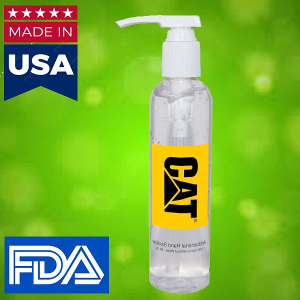 Antibacterial Hand Sanitizer Gel with Pump Cap – 8 oz - IUWWJ-NRXYZ