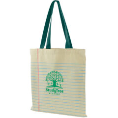 USA Crafted Flat Tote - Made to Order Flat Tote All Over Print_Hunter Green Handles