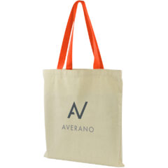 USA Crafted Flat Tote - Made to Order Flat Tote_Orange Handles
