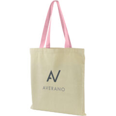 USA Crafted Flat Tote - Made to Order Flat Tote_Pink Handles