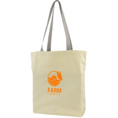 USA-Crafted Gusseted Tote - Made to Order Gusseted Tote_Gray Handles