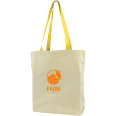 USA-Crafted Gusseted Tote - Made to Order Gusseted Tote_Yellow Handles