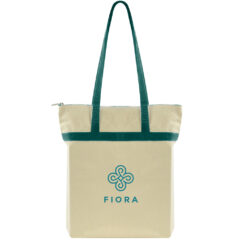 USA Crafted Zippered Tote - Made to Order Zippered Tote_Hunter Green Handles