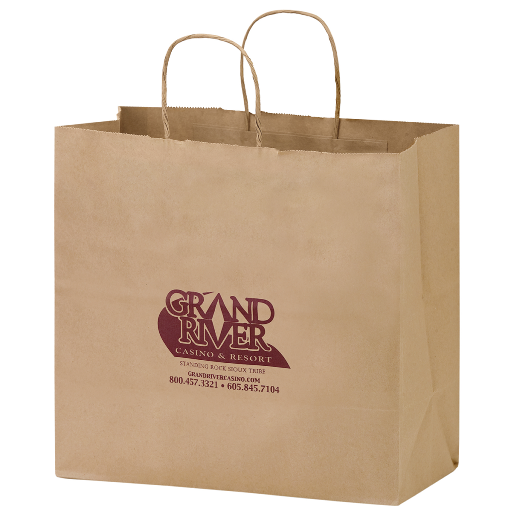 Natural Kraft Paper Take-Out Twisted Paper Handle Shopper - Natural Kraft Paper Take-Out Twisted Paper Handle Shopper