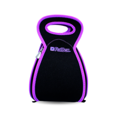 FlatBox 2-in-1 Lunch Bag and Placemat - ORIGINAL_Black_Purple-Closed