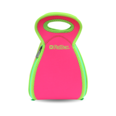 FlatBox 2-in-1 Lunch Bag and Placemat - ORIGINAL_Pink_Green-Closed