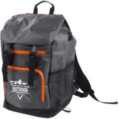 Precipice Trail Backpack - Precipice Trail Backpack_Charcoal Gray Orange