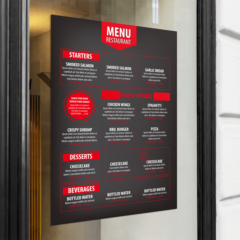 Premium Window Cling – 16″ x 16″ - Premium Window Cling 8211 16 x 16 8211 custom sizes available