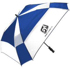 Shed Rain® Windpro® Vented Auto Open Square Golf Umbrella With Gellas® Gel-Filled Handle - Shed Rain_sup_reg-__sup_ Windpro_sup_reg-__sup_ Vented Auto Open Square Golf With Gellas_sup_reg-__sup_ Gel-Filled Handle_Royal Blue_White