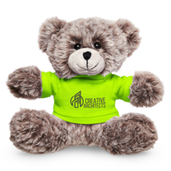 Soft Plush Bear With T-Shirt – 7″ - Soft Plush Bear With T-Shirt 8211 7in 8211 Lime Green