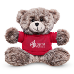 Soft Plush Bear With T-Shirt – 7″ - Soft Plush Bear With T-Shirt 8211 7in 8211 Red