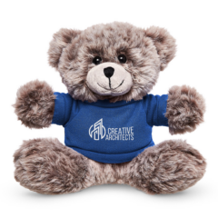 Soft Plush Bear With T-Shirt – 7″ - Soft Plush Bear With T-Shirt 8211 7in 8211 Reflex Blue