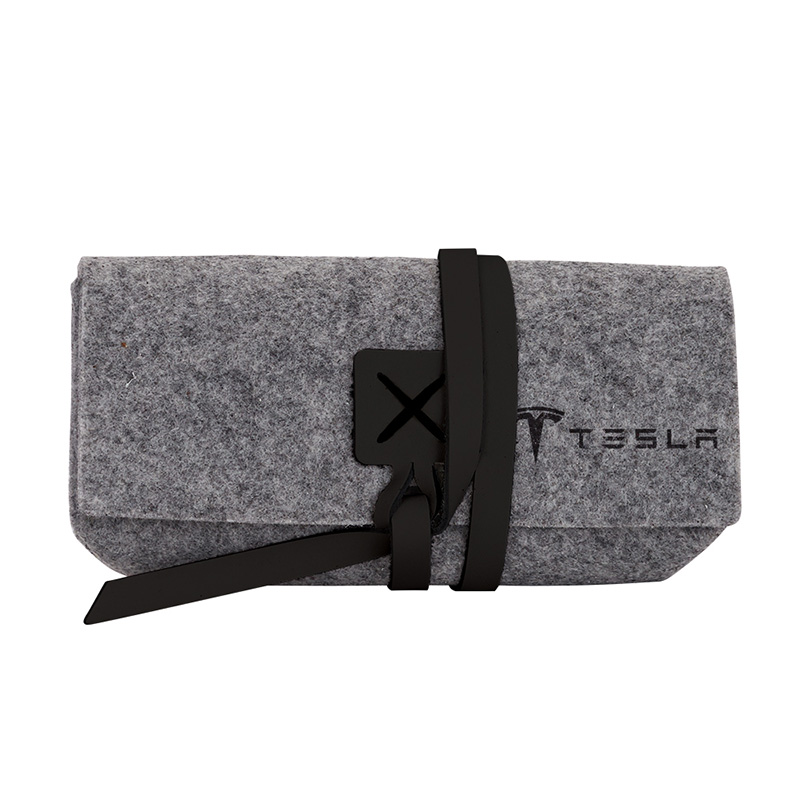 Sierra Recycled Felt Sunglass Case - TSIERRA-BK-BK