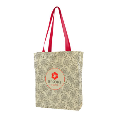 USA CRAFTED GUSSETED TOTE ALL OVER PRINT_Natural