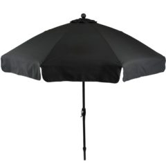 Aluminum Market Patio Umbrella – 9 Feet - black