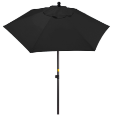 Steel Market Umbrella 7′ - black2