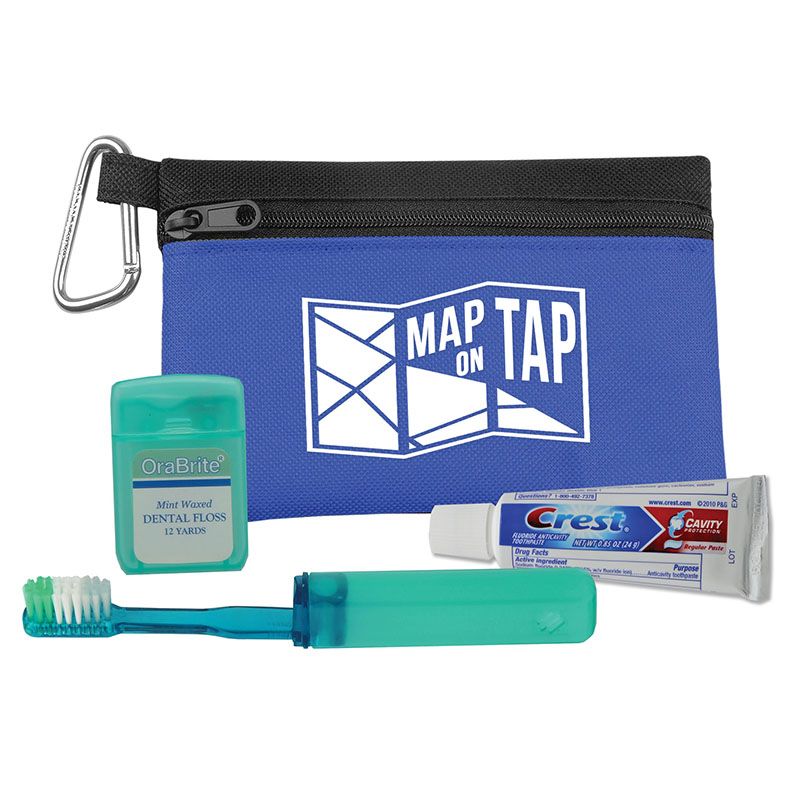 Premium Toothbrush Travel Kit - blue