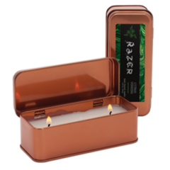 2.25 oz. Scented Copper Rectangular Candle - candletin2