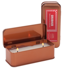Scented Copper Rectangular Candle – 2.25 oz. - candletin3