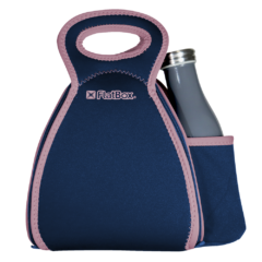 Drinx 2-in-1 Lunch Bag and Placemat - drinxdkbluedustypink