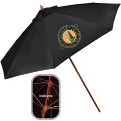 Wooden Fade Resistant Market Umbrella 9′ - fadeblack