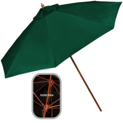 Wooden Fade Resistant Market Umbrella 9′ - fadehunt