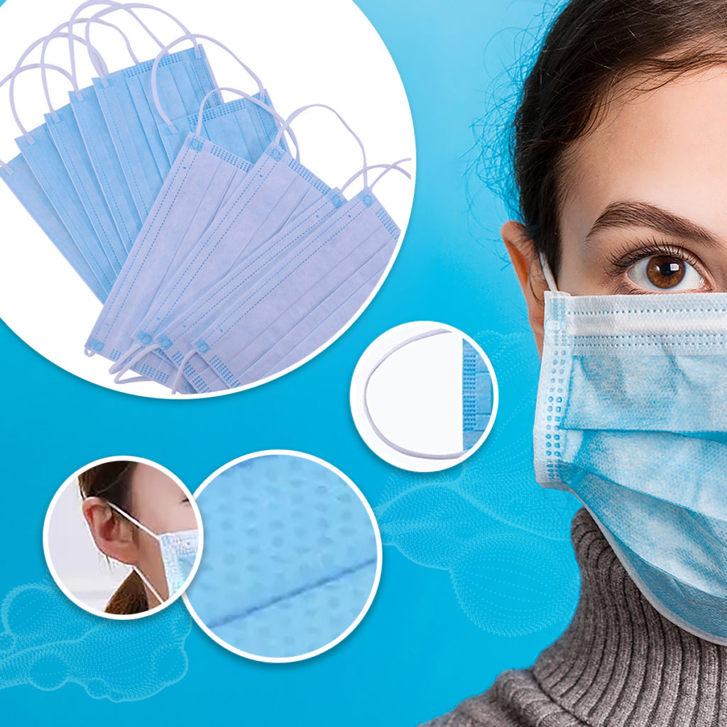 Disposable Protective Face Mask - htk-blue-300_2