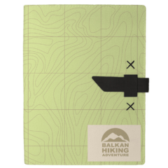 Hubbard Recycled Dye-Sublimated Felt Padfolio - hubbardblack