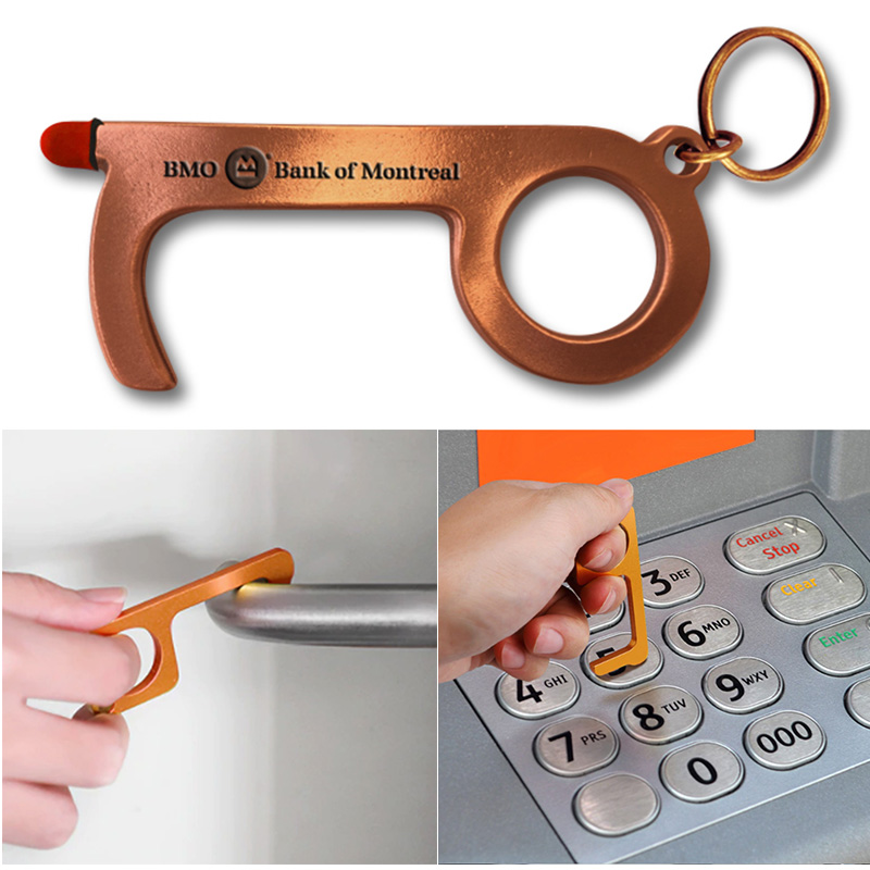 Copper B-Safe Key No Touch Tool and Keychain - main