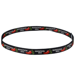 Marathon 1/2″ Stretchy Elastic Full Color Headband - marathonheadbanddesignsample