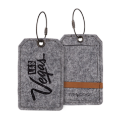 Poplar Recycled Felt Luggage Tag - poplartan