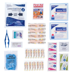Premium First Aid Kit in a Zippered Pouch - premiumcontents