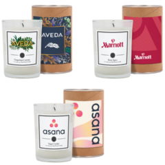 Scented Tumbler Candle in a Cardboard Gift Tube w/ Metal Lid–8 oz. - radiancesamples