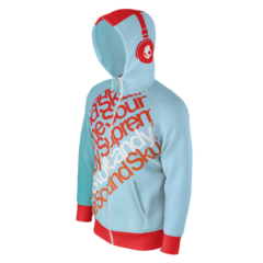 Rusty Import Unisex Dye-Sublimated Raglan Full-Zip Hoodie - rusty