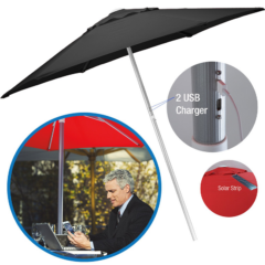 Solar USB Market Umbrella 7′ - solarusb